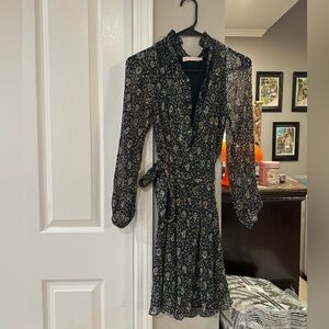 Tory Burch Floral Long Sleeve Dress